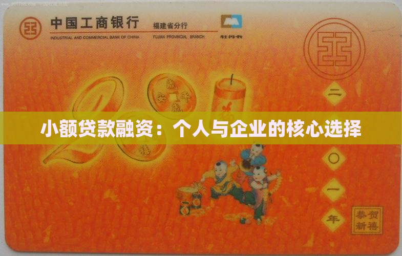 小额贷款融资怎么样