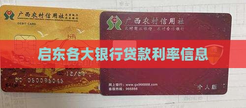 启东各大银行贷款利率