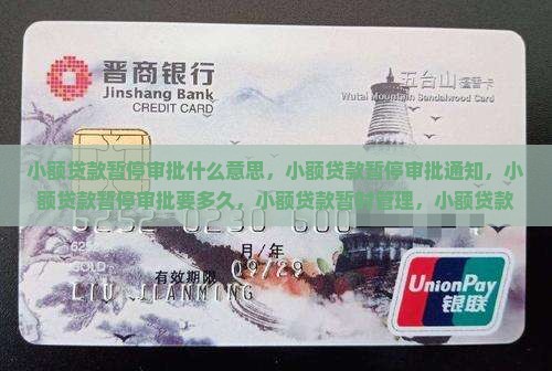 小额贷款暂停审批