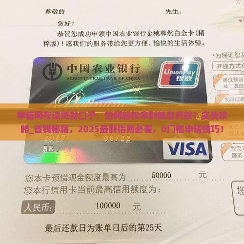 学信网在读贷款口子