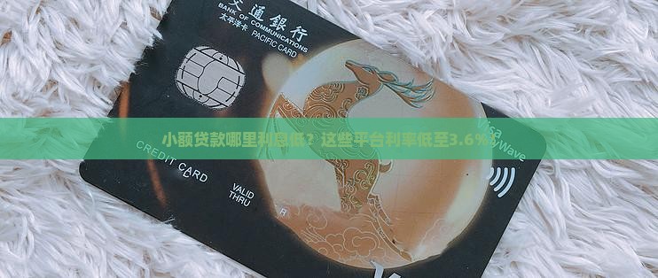 小额贷款哪里利息低 小额贷款哪里利息低