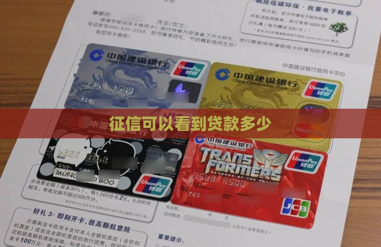 征信可以看到贷款多少