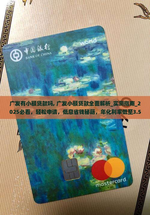 广发有小额贷款吗