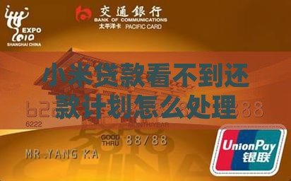 小米贷款看不到还款计划