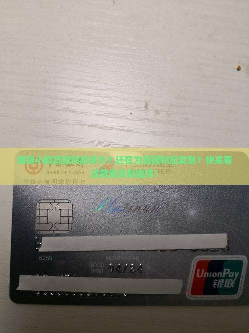 城银小额贷款利息多少