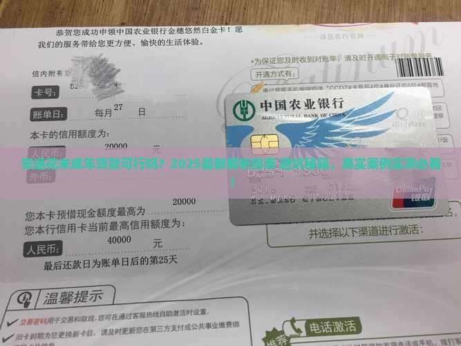 安逸花未成年可以贷款吗
