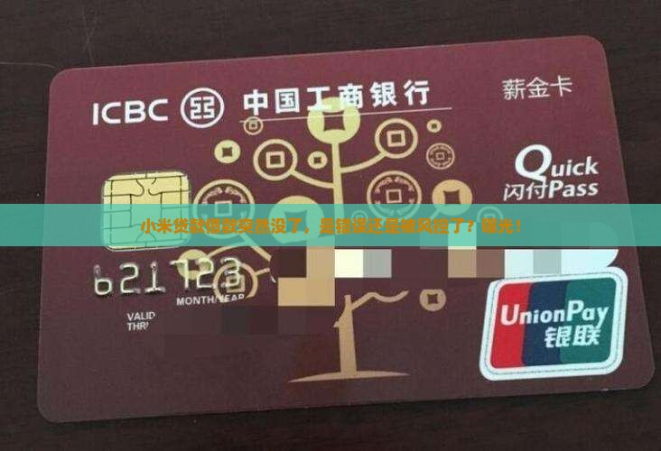 小米贷款借款突然没了