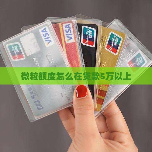 微粒贷怎么贷款5万以上