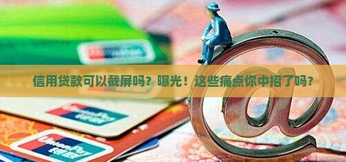 信用贷款可以截屏吗