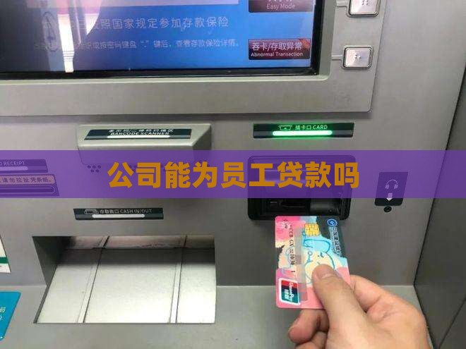 公司能拿员工贷款嘛