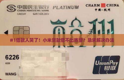 小米贷款借不出了