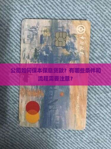 公司如何保本保息贷款