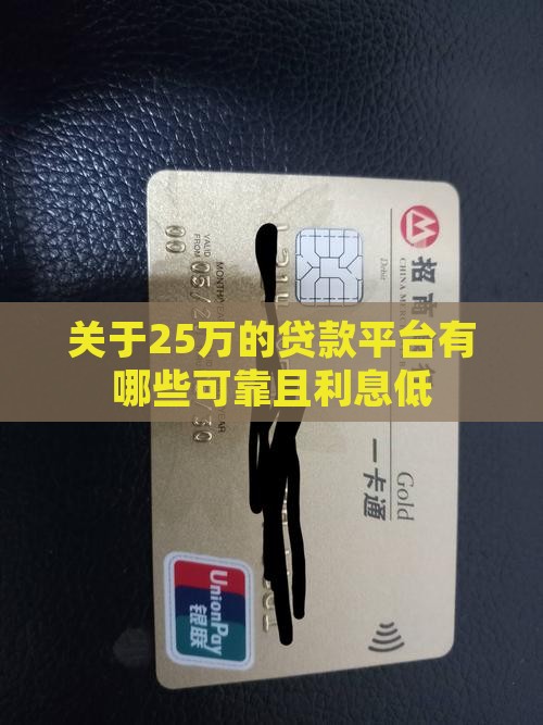 关于25万的贷款平台 关于25万的贷款平台