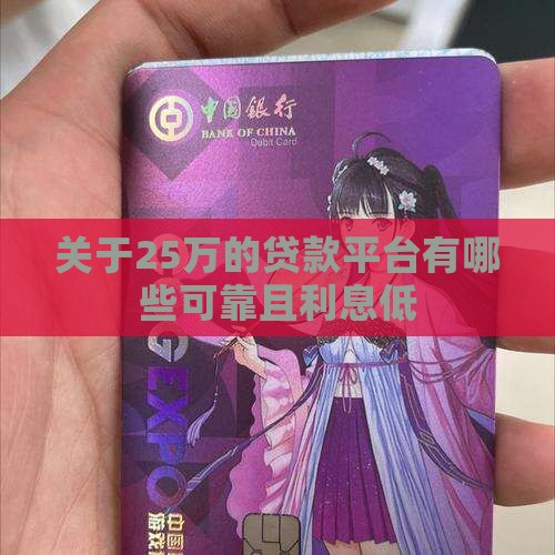 关于25万的贷款平台 关于25万的贷款平台