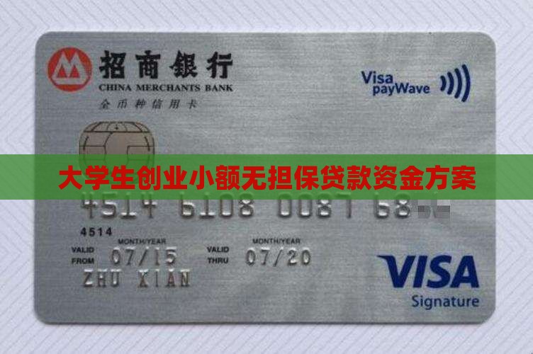 小额贷款创业资金