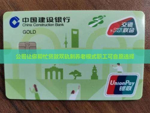 公司让你帮忙贷款双轨制