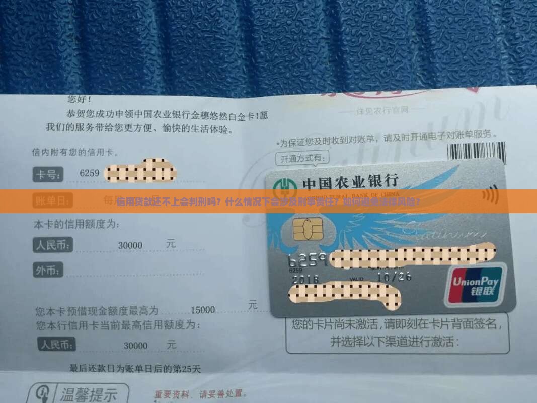 信用贷款怎么判刑