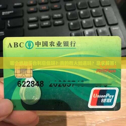 在那个平台贷款利息低