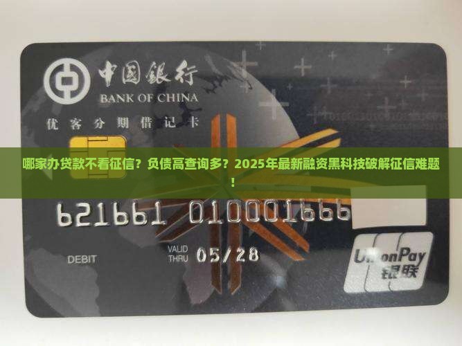 哪家办贷款不看征信