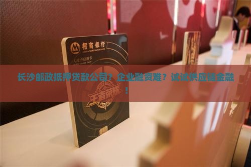 长沙邮政抵押贷款公司