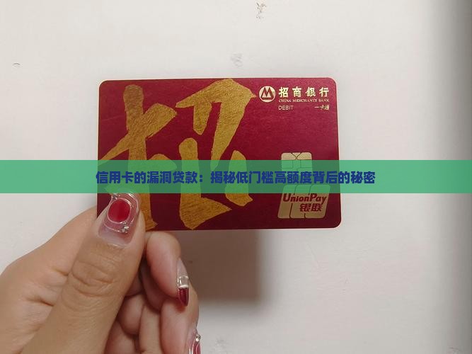 信用卡的漏洞贷款