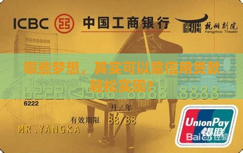 哪些项目支持信用贷款