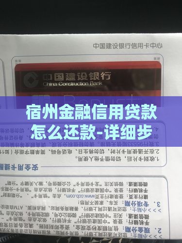 宿州金融信用贷款怎么还款 宿州金融信用贷款怎么还款