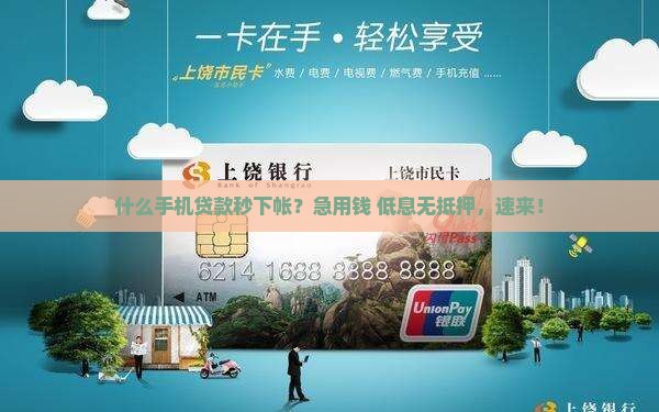 什么手机贷款秒下帐