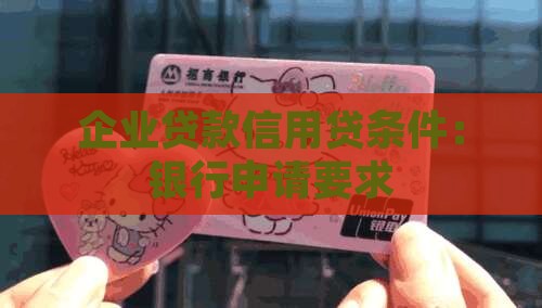 企业贷款信用贷条件