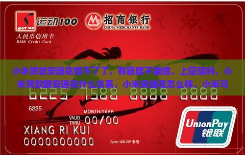 小米贷款安逸花借不了了