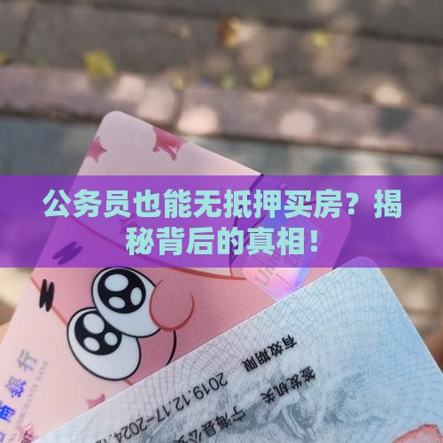 公务员无抵押购房贷款