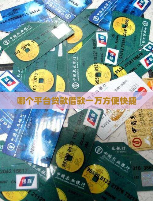 哪个平台贷款一万