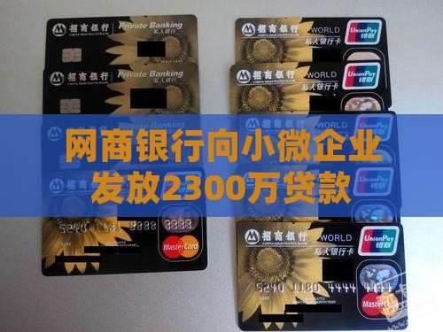 网商银行贷款2300万