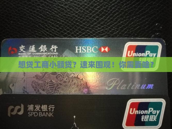 工商小额贷款需要什么