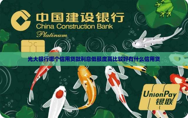 光大银行哪个信用贷款