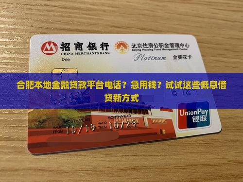 合肥本地金融贷款平台电话