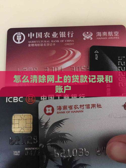 怎么清除网上的贷款