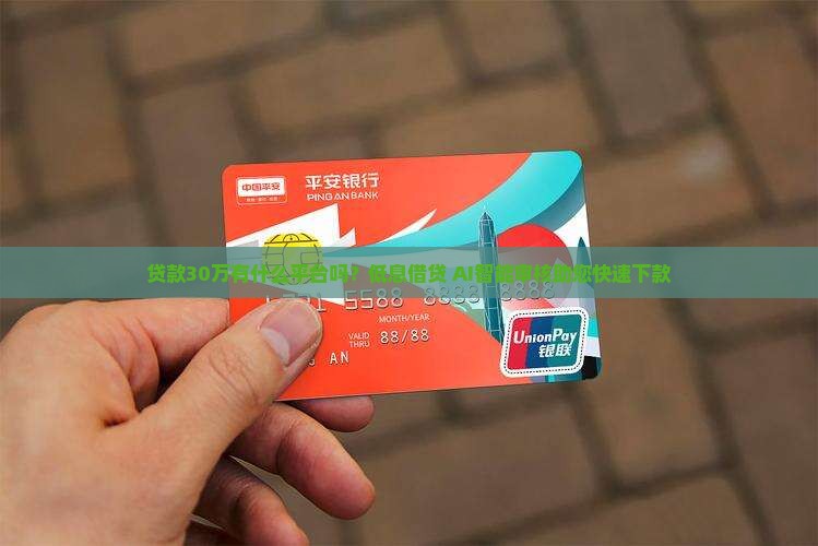 贷款30万有什么平台吗