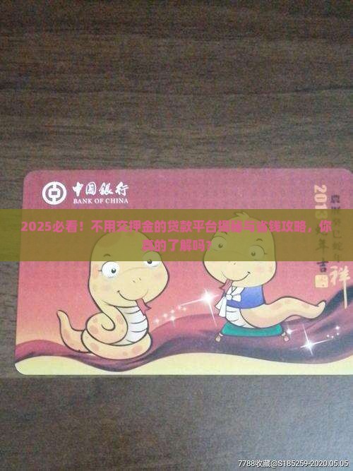 不用交押金贷款的平台