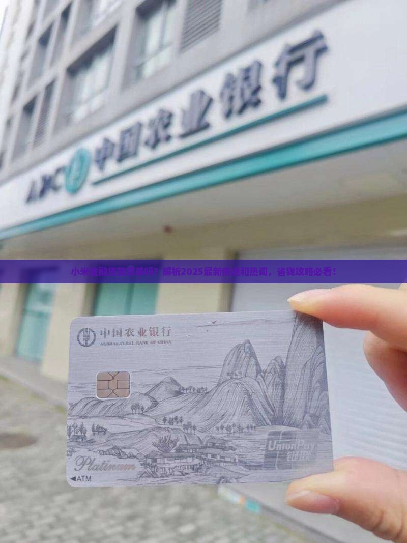 小米金融贷款简单吗