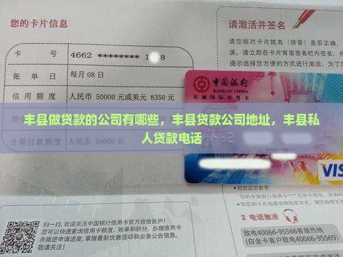 丰县做贷款的公司有哪些