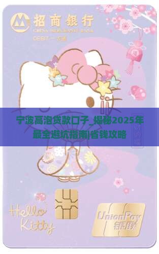 宁波高泡贷款口子