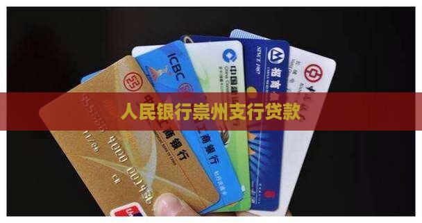 人民银行崇州支行贷款
