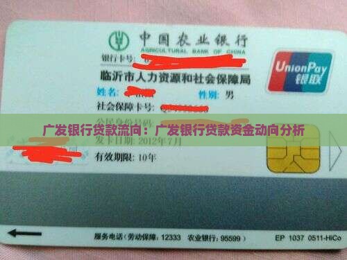 广发银行贷款流向