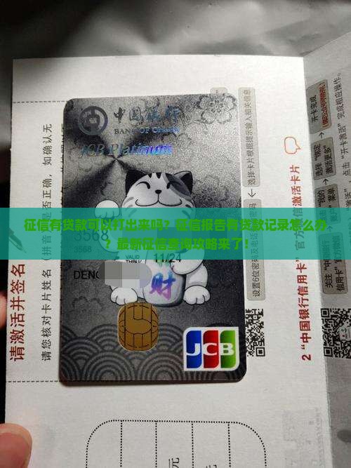 征信有贷款可以打出来吗