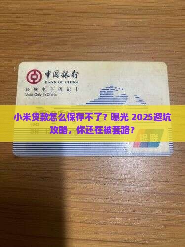 小米贷款怎么保存不了