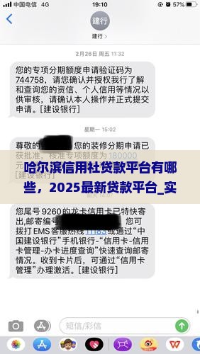 哈尔滨信用社贷款平台有哪些