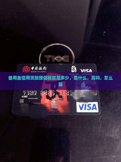 备用金信用贷款授信额度