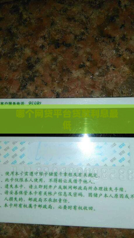 哪个网贷贷款利息低点呢