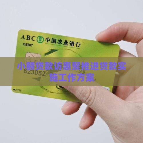 小额贷款访惠聚